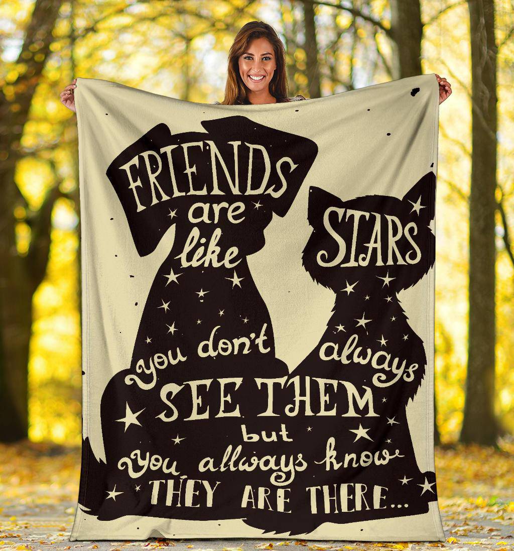 Pets Friends Are Like Stars Premium Blanket - Top Content | POD Collection | Free Shipping