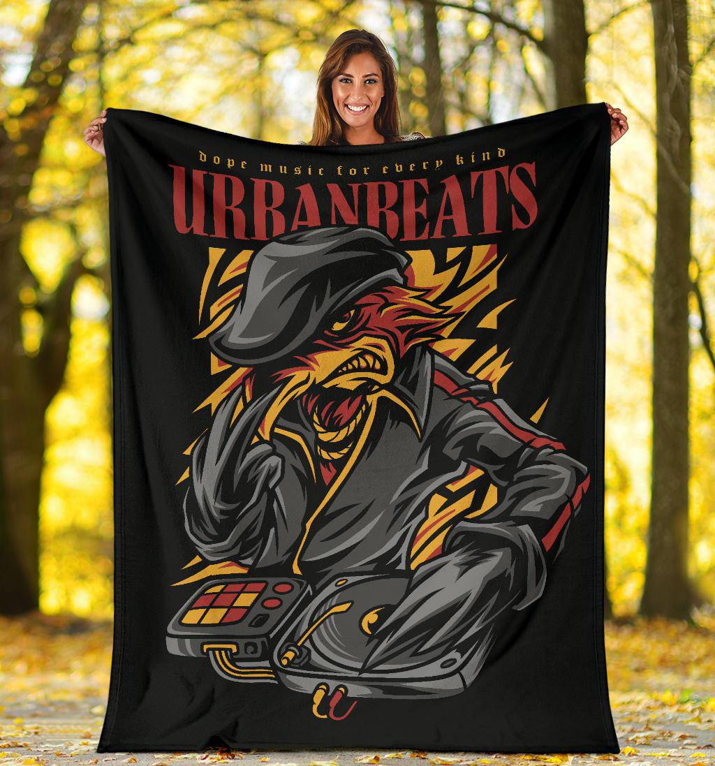 Urban Beats Hip Hop Style Cartoon Premium Blanket - Top Content | POD Collection | Free Shipping