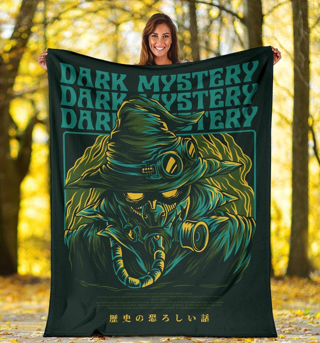 Dark Mystery Japanese Art Cartoon Premium Blanket - Top Content | POD Collection | Free Shipping