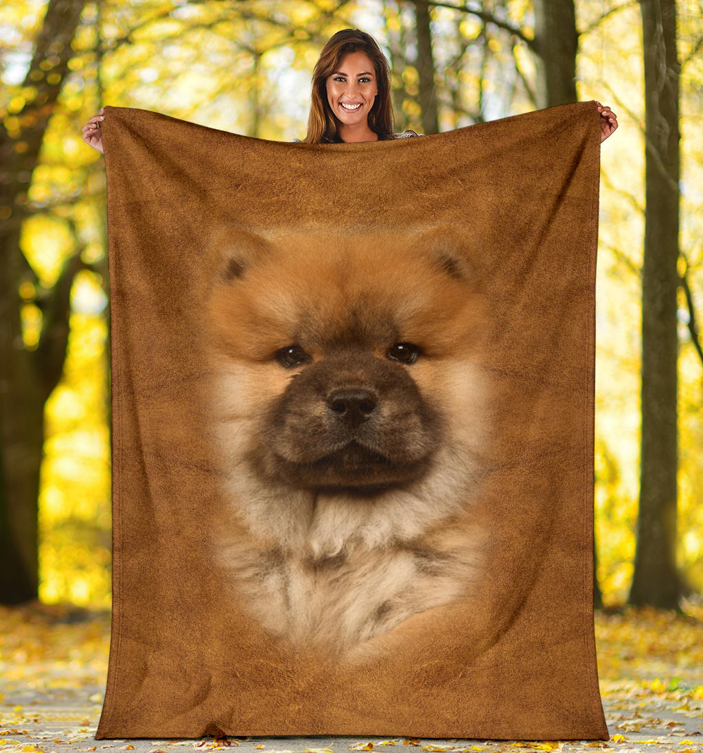 Chow Chow Face Hair Blanket