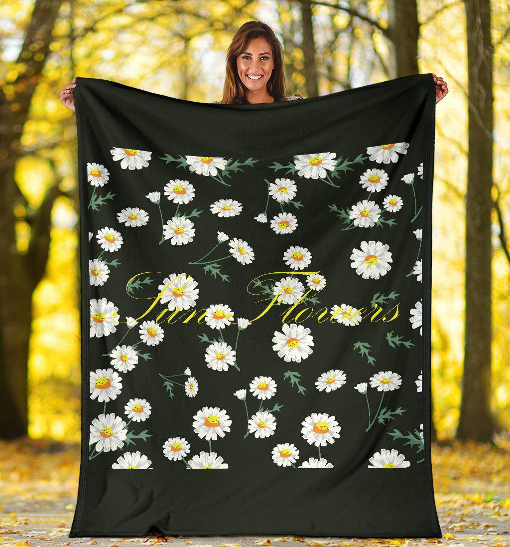 Beautiful Sun Flower Plant Premium Blanket - Top Content | POD Collection | Free Shipping