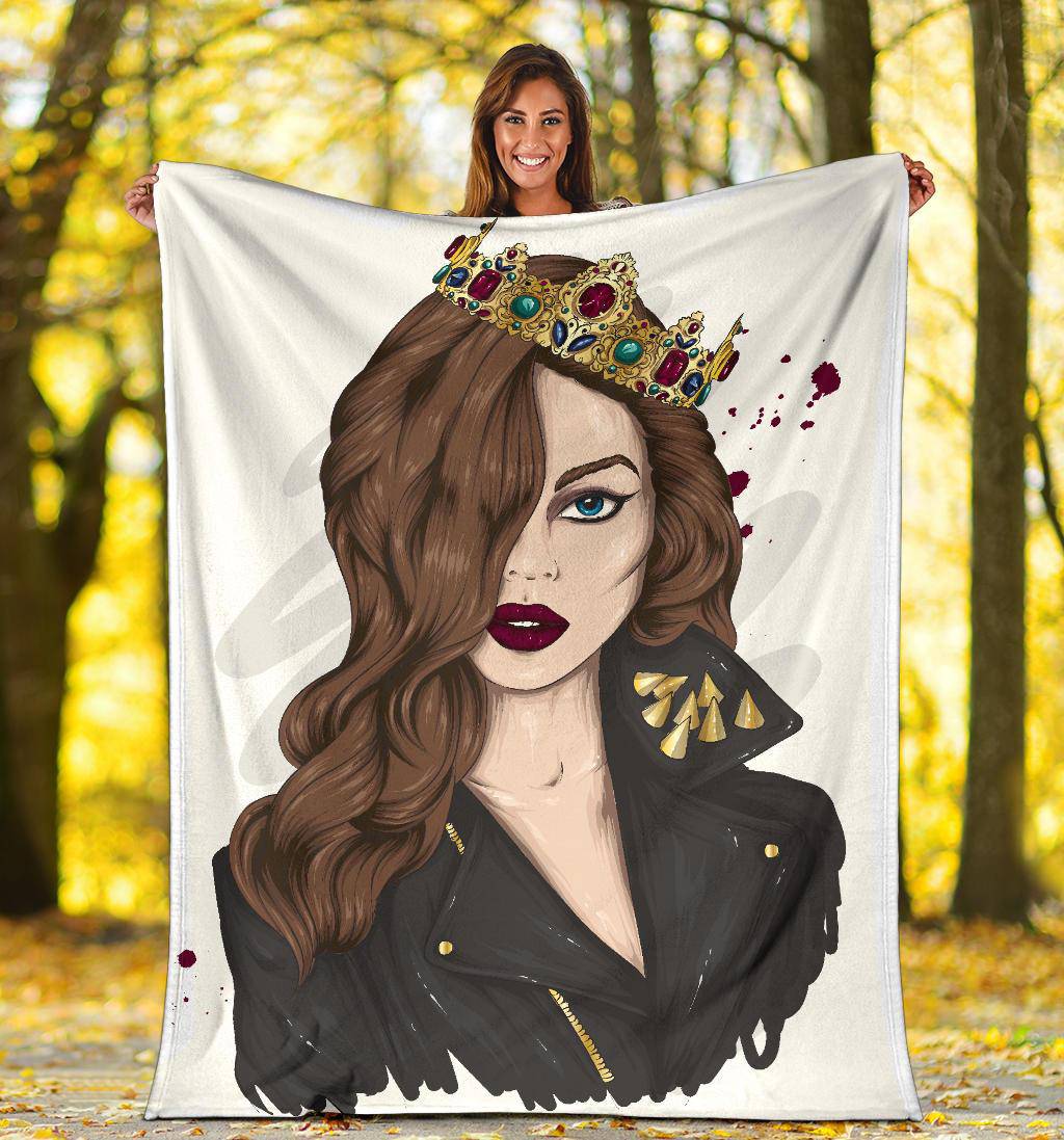 Beautiful Girl Crown Premium Blanket - Top Content | POD Collection | Free Shipping