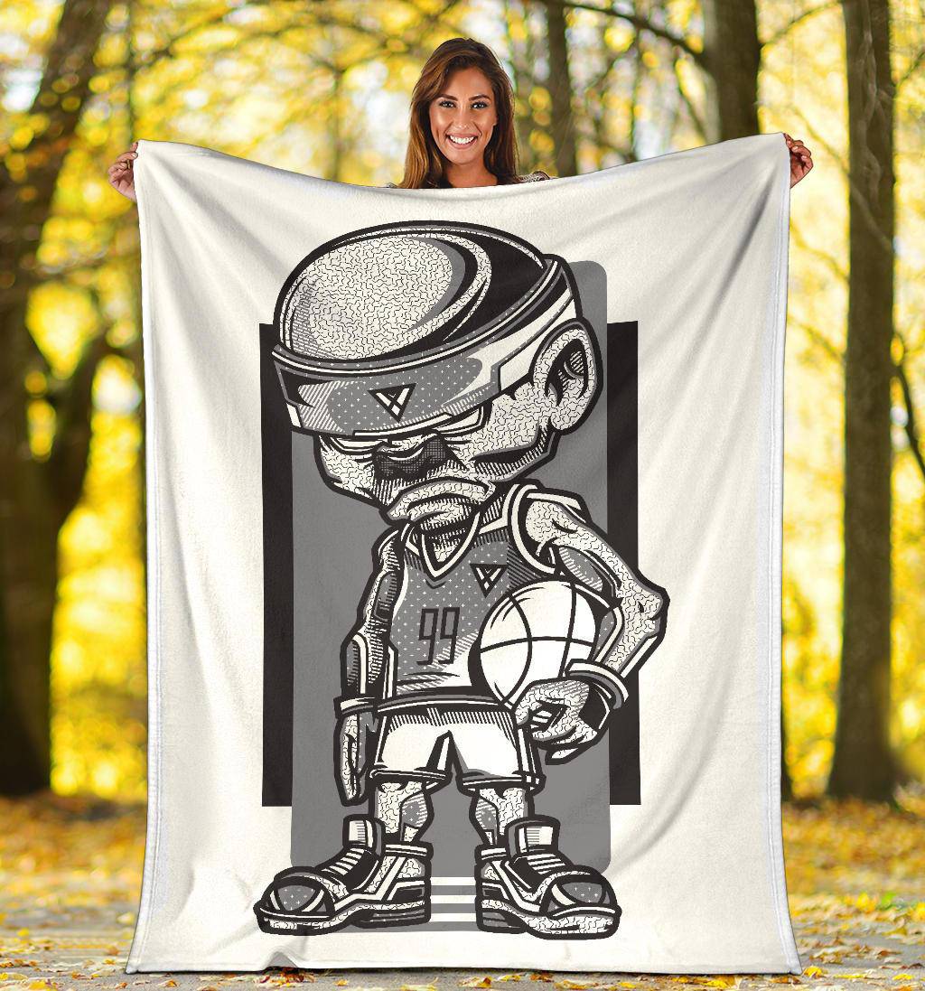 Basketball Game Player Cartoon Premium Blanket - Top Content | POD Collection | Free Shipping