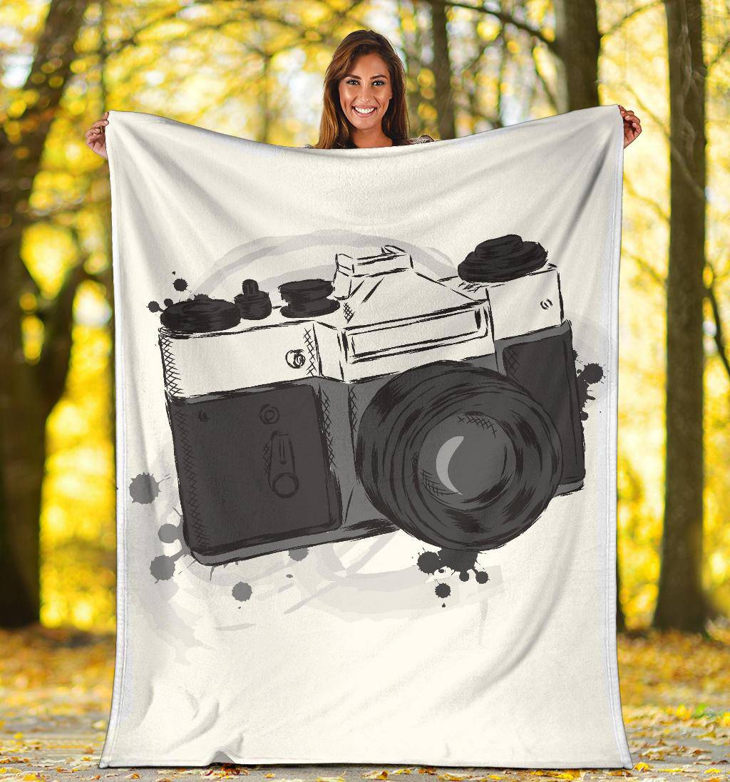 Vintage Camera Photography Premium Blanket - Top Content | POD Collection | Free Shipping