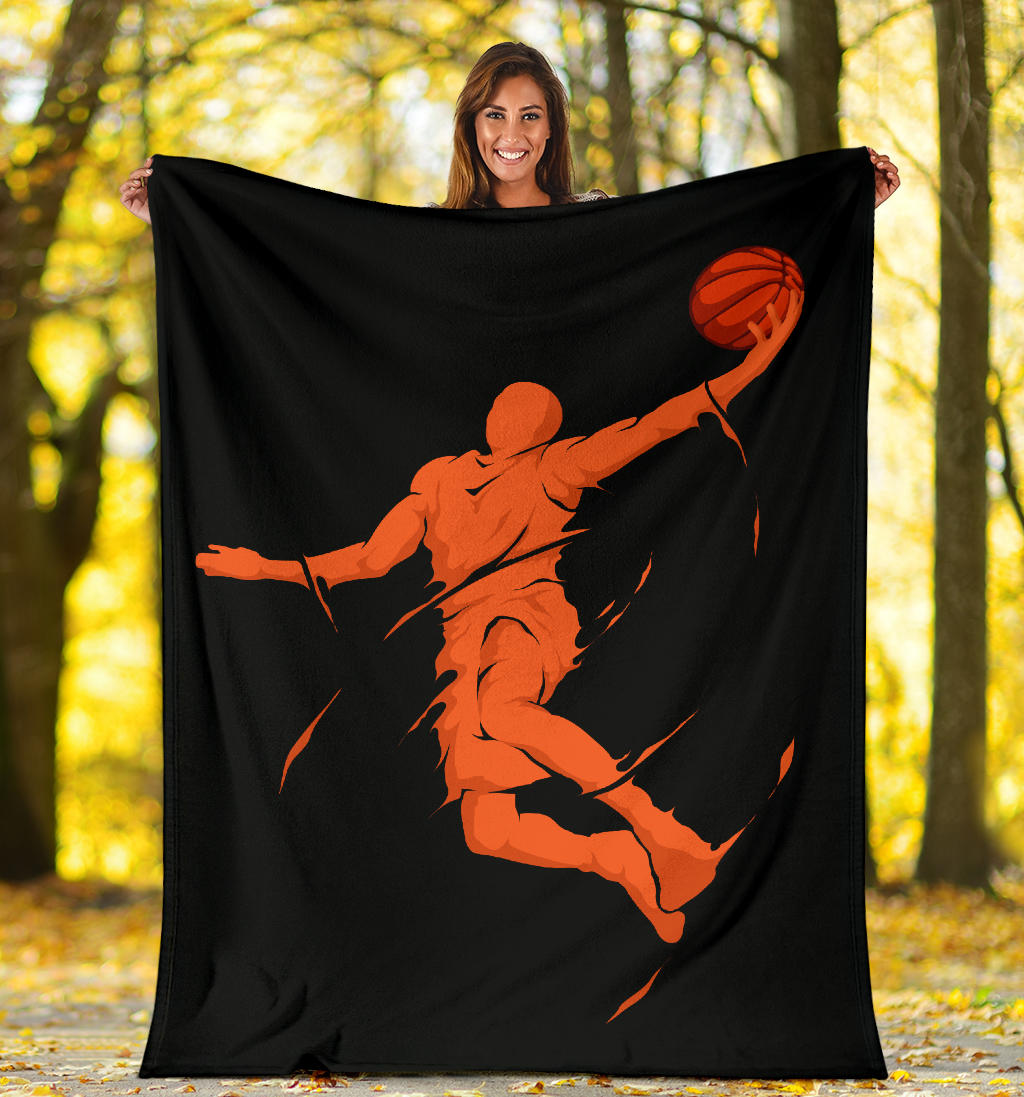 slam dunk jump splash basketball player blanket - Top Content | POD Collection | Free Shipping