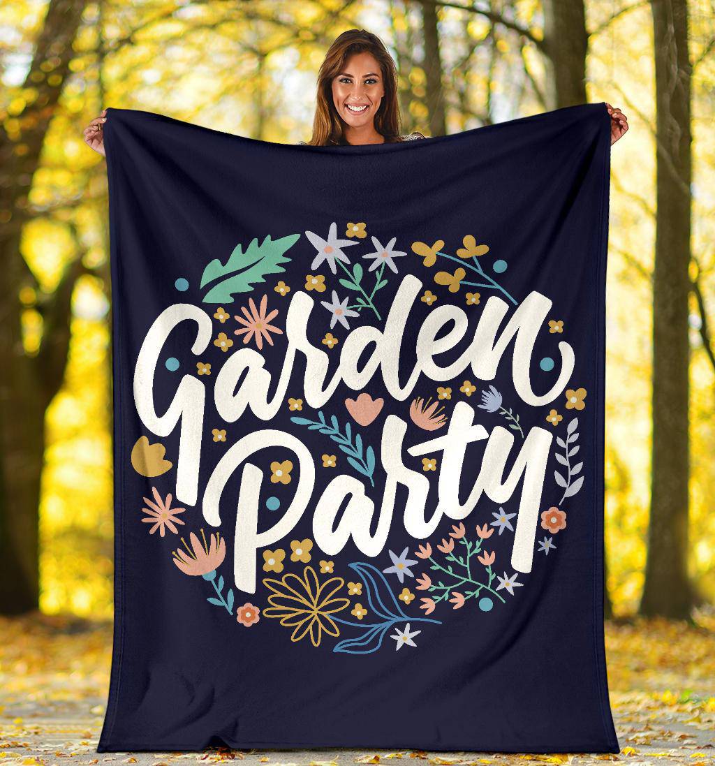 Plants Flowers Floral Garden Party Premium Blanket - Top Content | POD Collection | Free Shipping