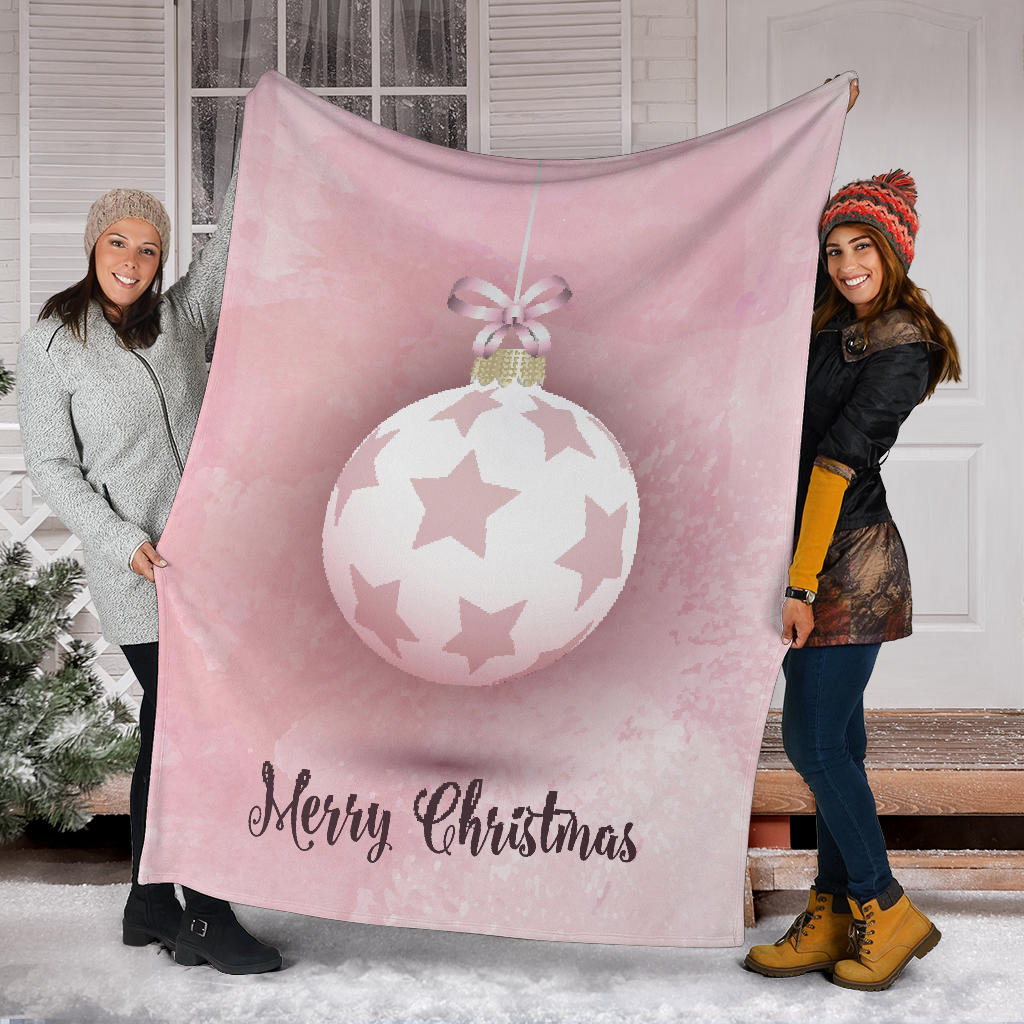 luxury pink merry christmas blanket - Top Content | POD Collection | Free Shipping