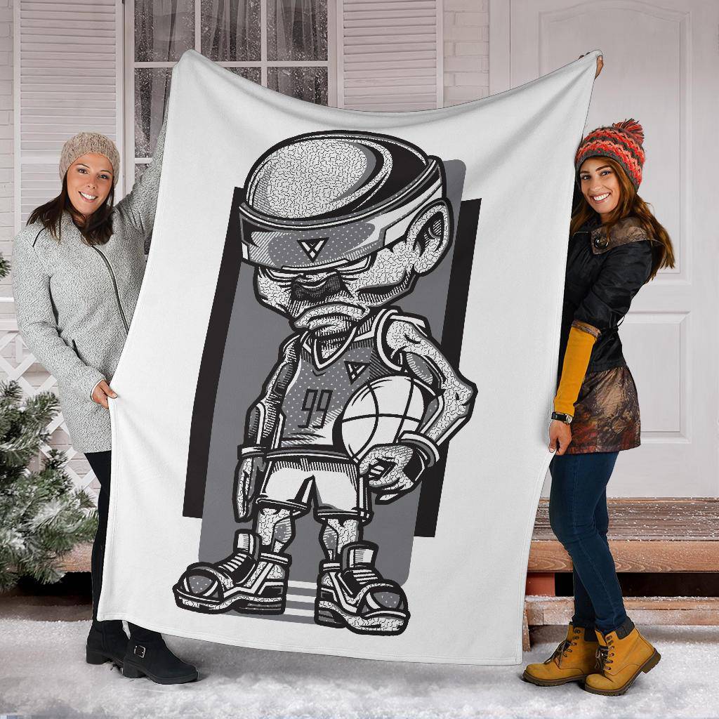 Basketball Game Player Cartoon Premium Blanket - Top Content | POD Collection | Free Shipping