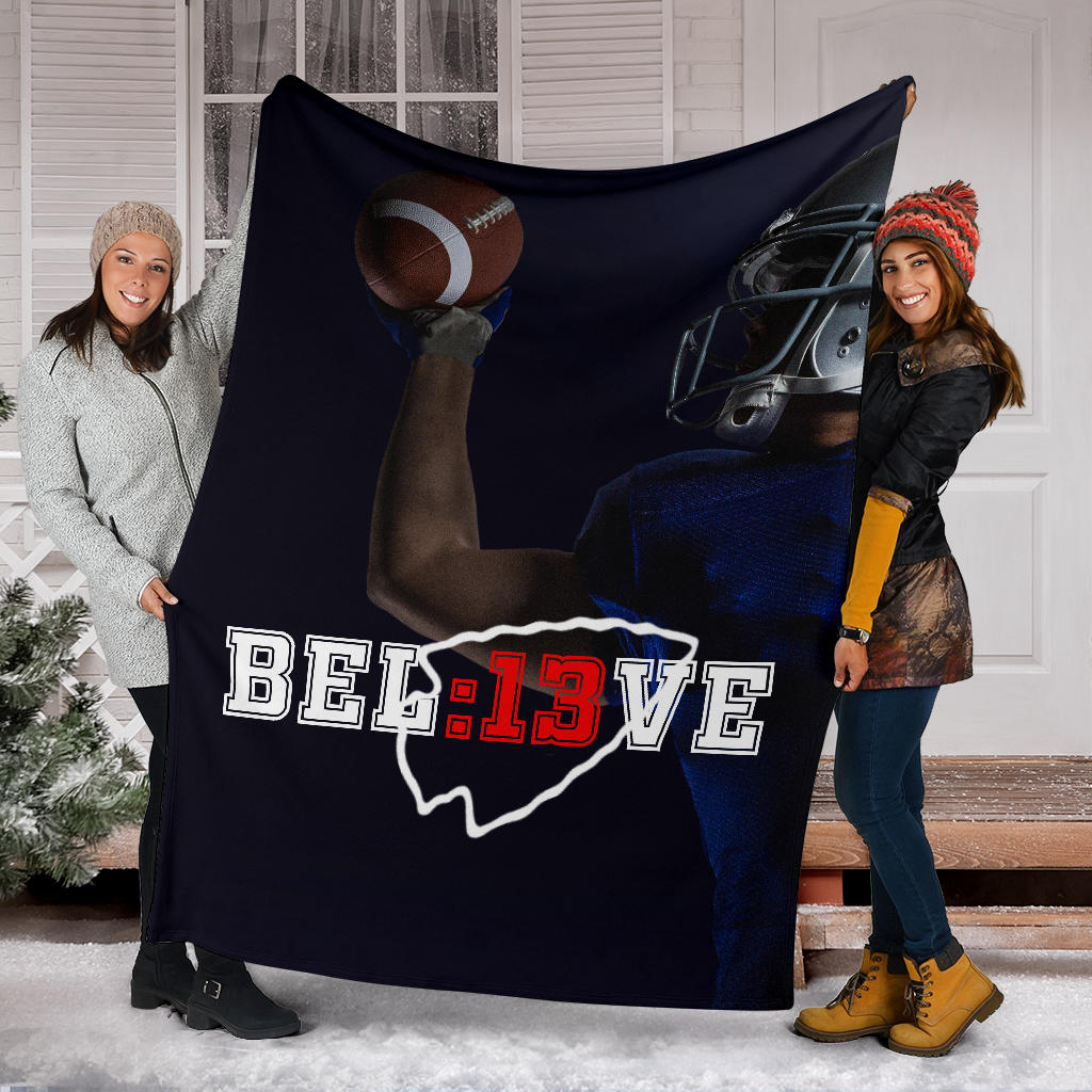 Chiefs 13 Seconds American Football Premium Blanket