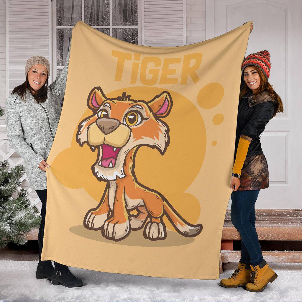 Baby Tiger Kids Cartoon Premium Blanket - Top Content | POD Collection | Free Shipping