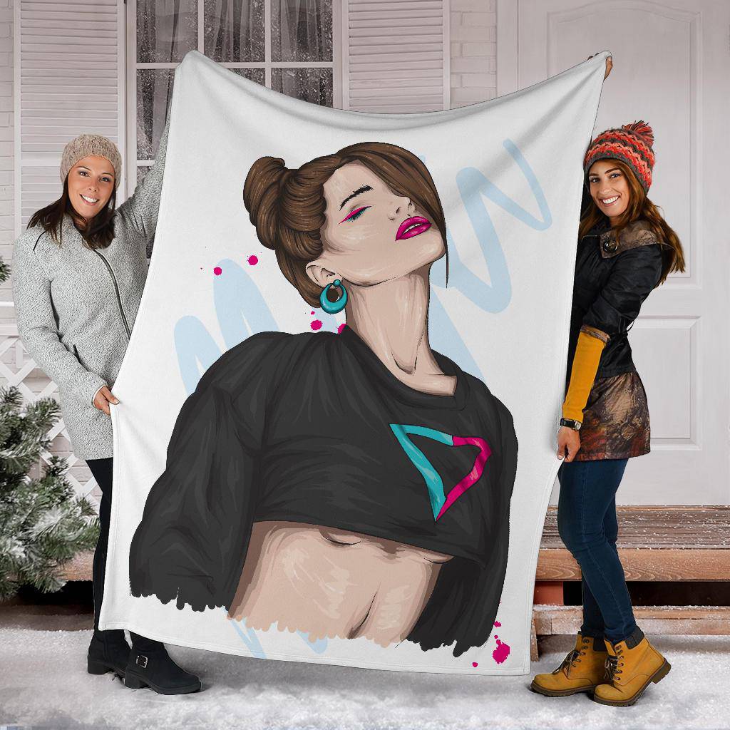 Beautiful Stylish Women Premium Blanket - Top Content | POD Collection | Free Shipping