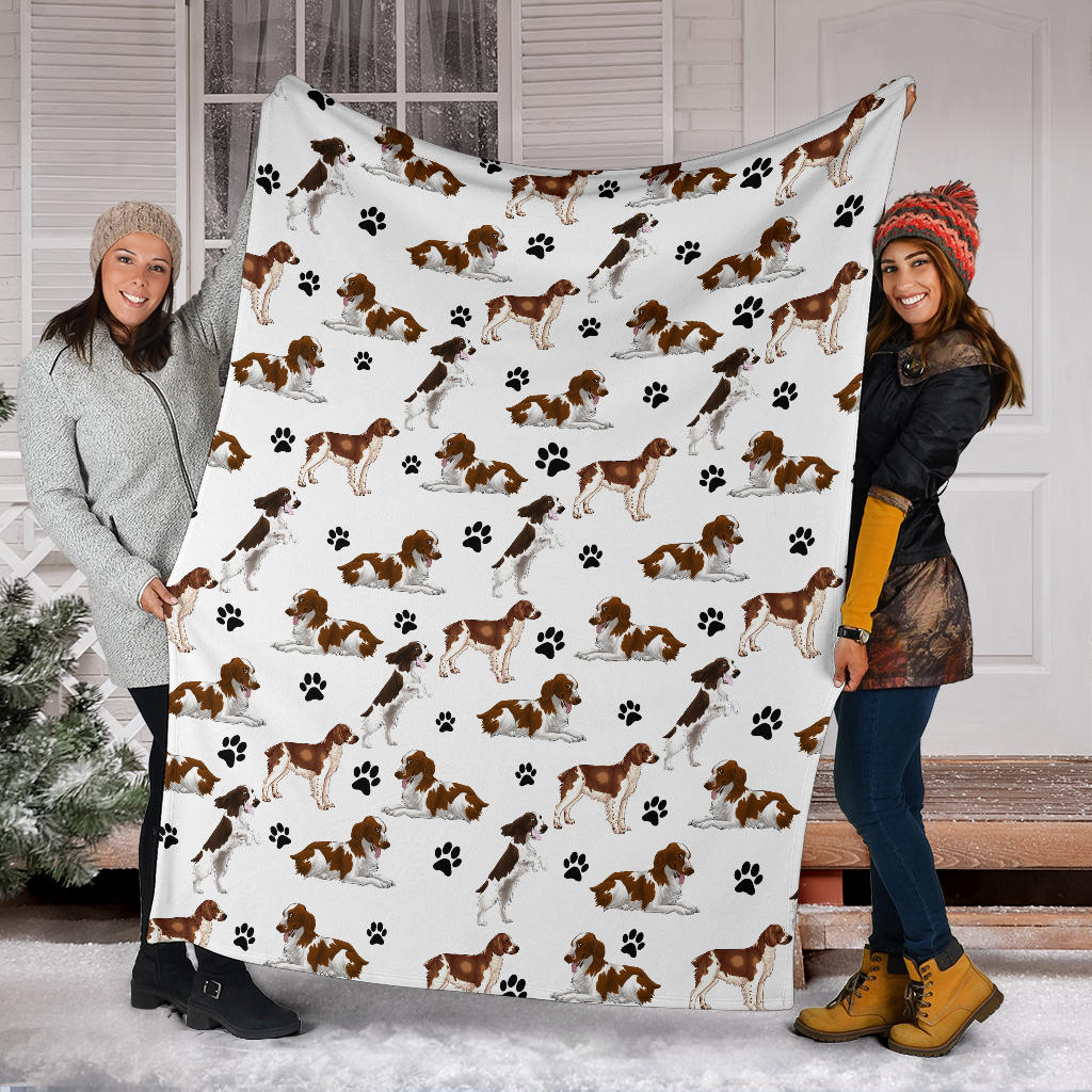 Welsh Springer Spaniel Paw Blanket