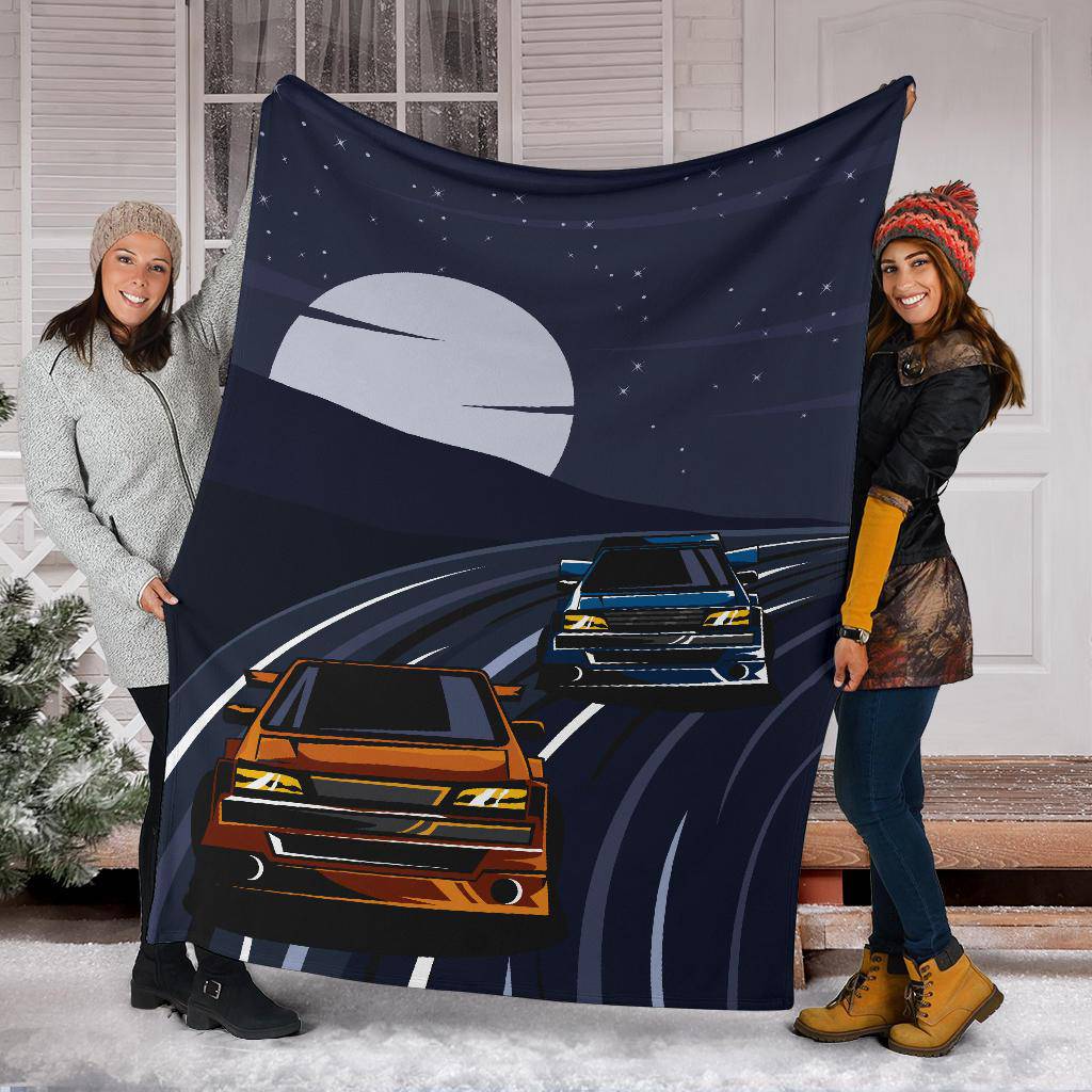 Night Street Racer Premium Blanket - Top Content | POD Collection | Free Shipping