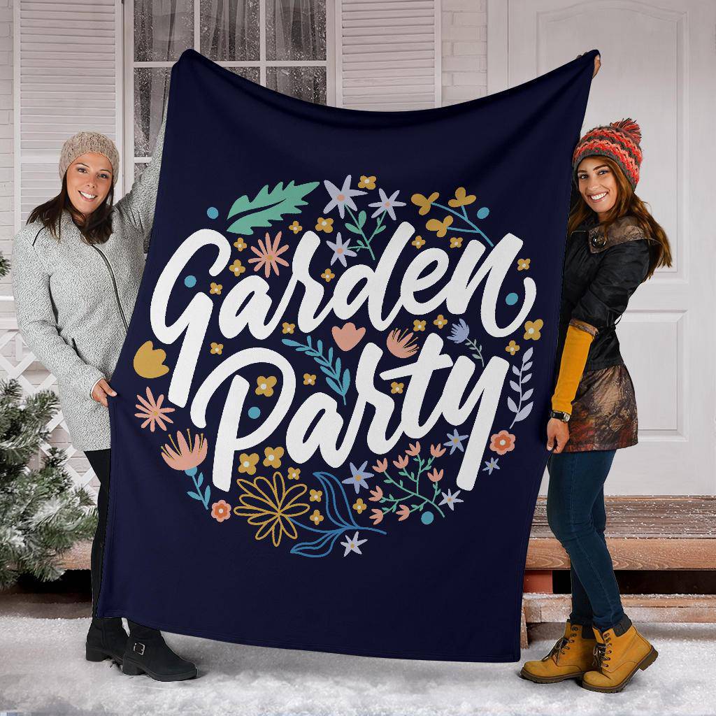 Plants Flowers Floral Garden Party Premium Blanket - Top Content | POD Collection | Free Shipping