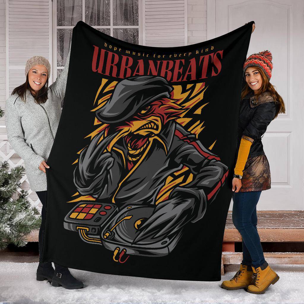 Urban Beats Hip Hop Style Cartoon Premium Blanket - Top Content | POD Collection | Free Shipping