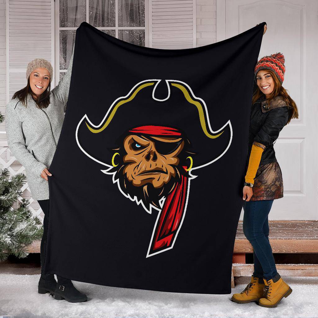 Pirate Mascot Cartoon Premium Blanket - Top Content | POD Collection | Free Shipping