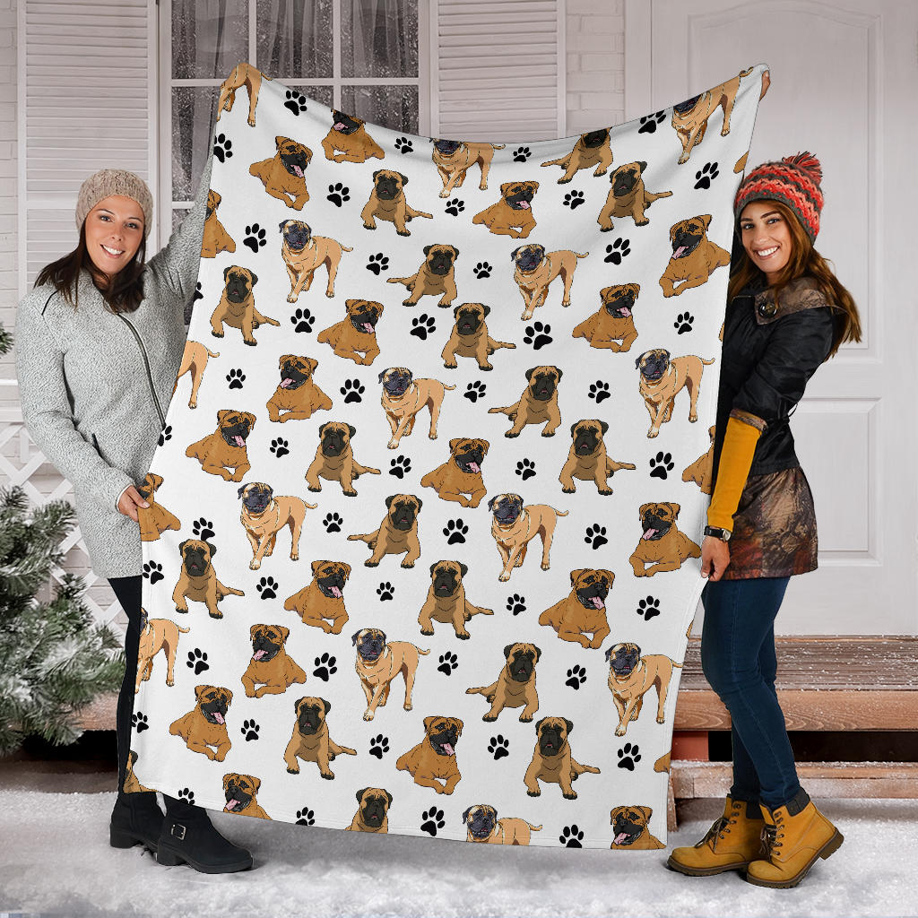 Bullmastiff Paw Blanket