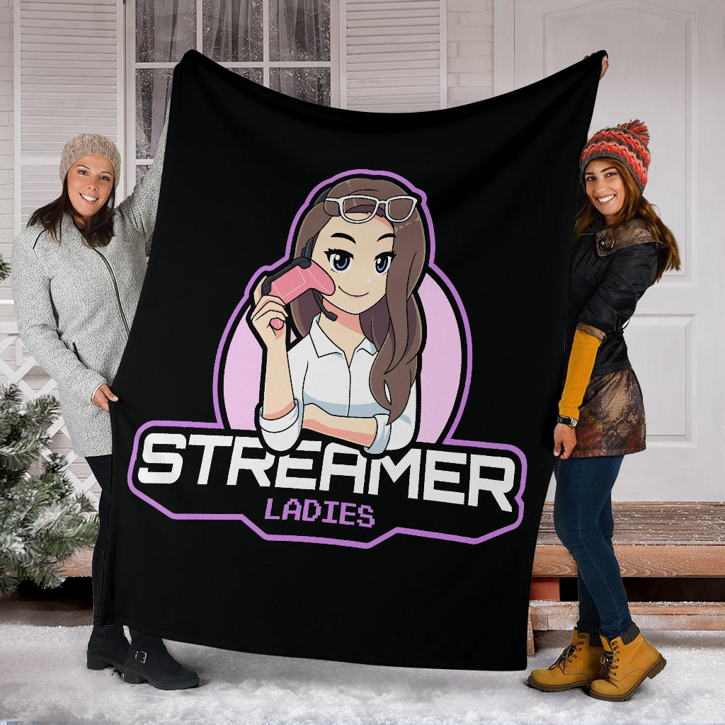 Streamer Ladies Black Blanket