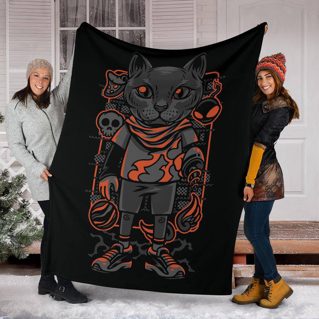 Kids Style Cat Pet Breed Art Cartoon Premium Blanket - Top Content | POD Collection | Free Shipping