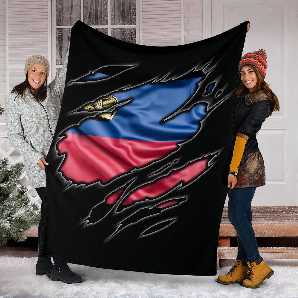 Liechtenstein Flag Premium Blanket - Top Content | POD Collection | Free Shipping