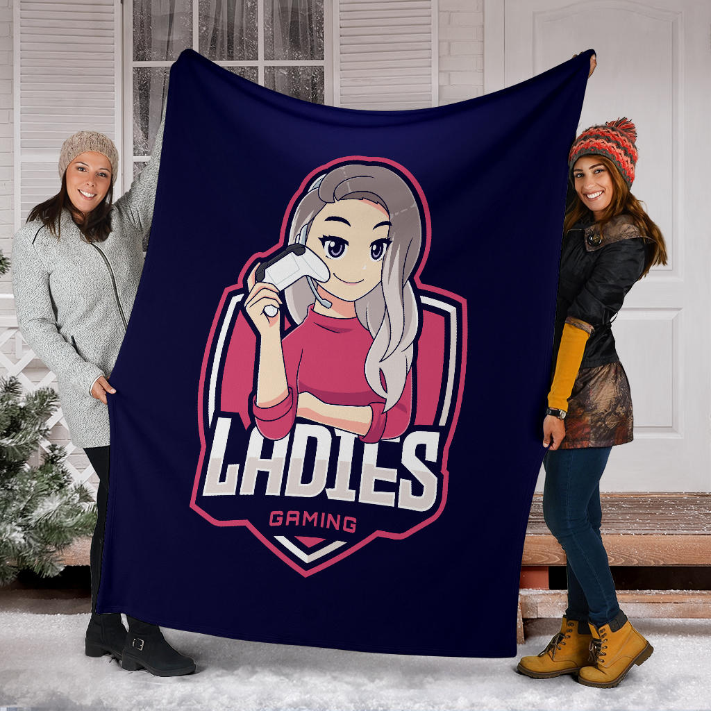 Ladies Gaming Blue Blanket