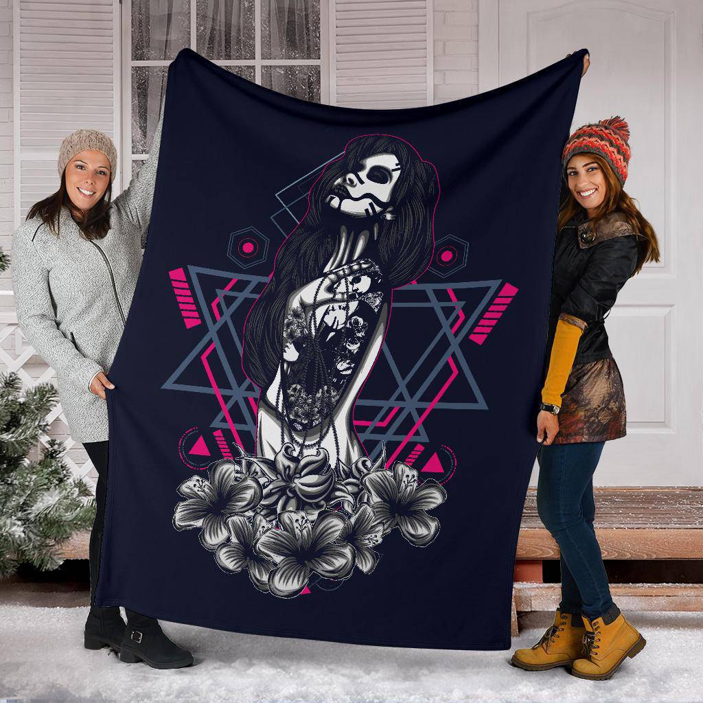 Beautiful Women Tattoo Style Art Premium Blanket - Top Content | POD Collection | Free Shipping