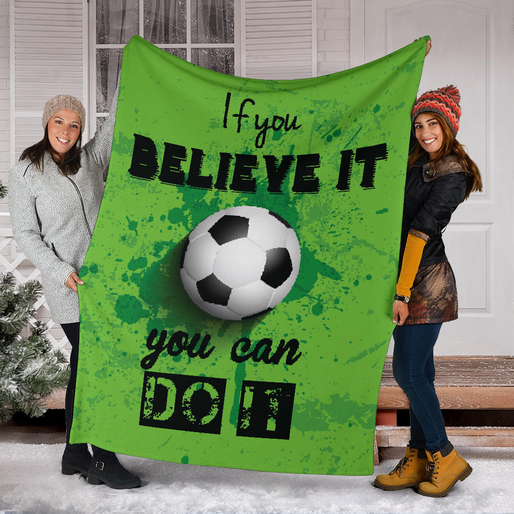 grunge style football you can do it blanket - Top Content | POD Collection | Free Shipping