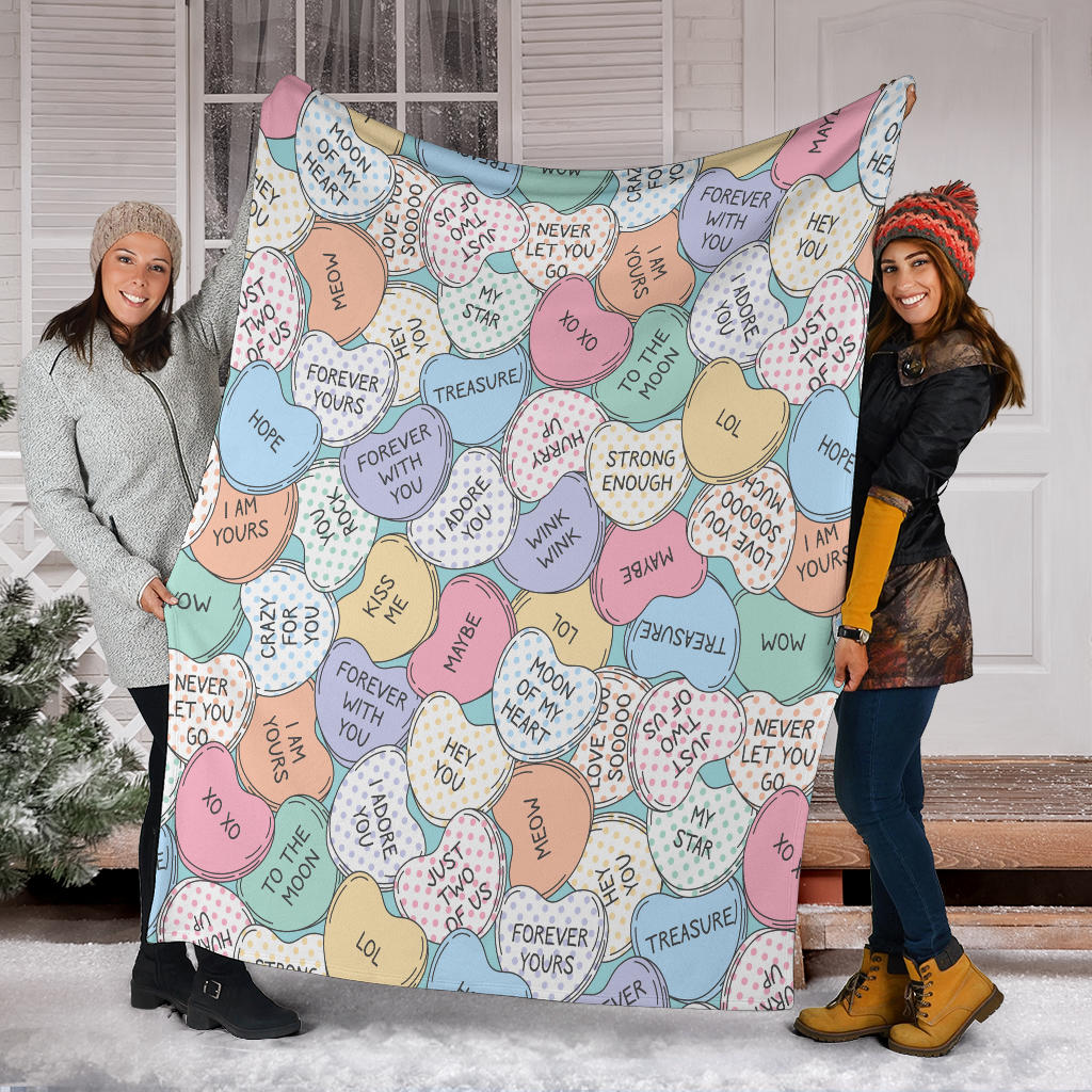 Kiss Me Valentine Blanket