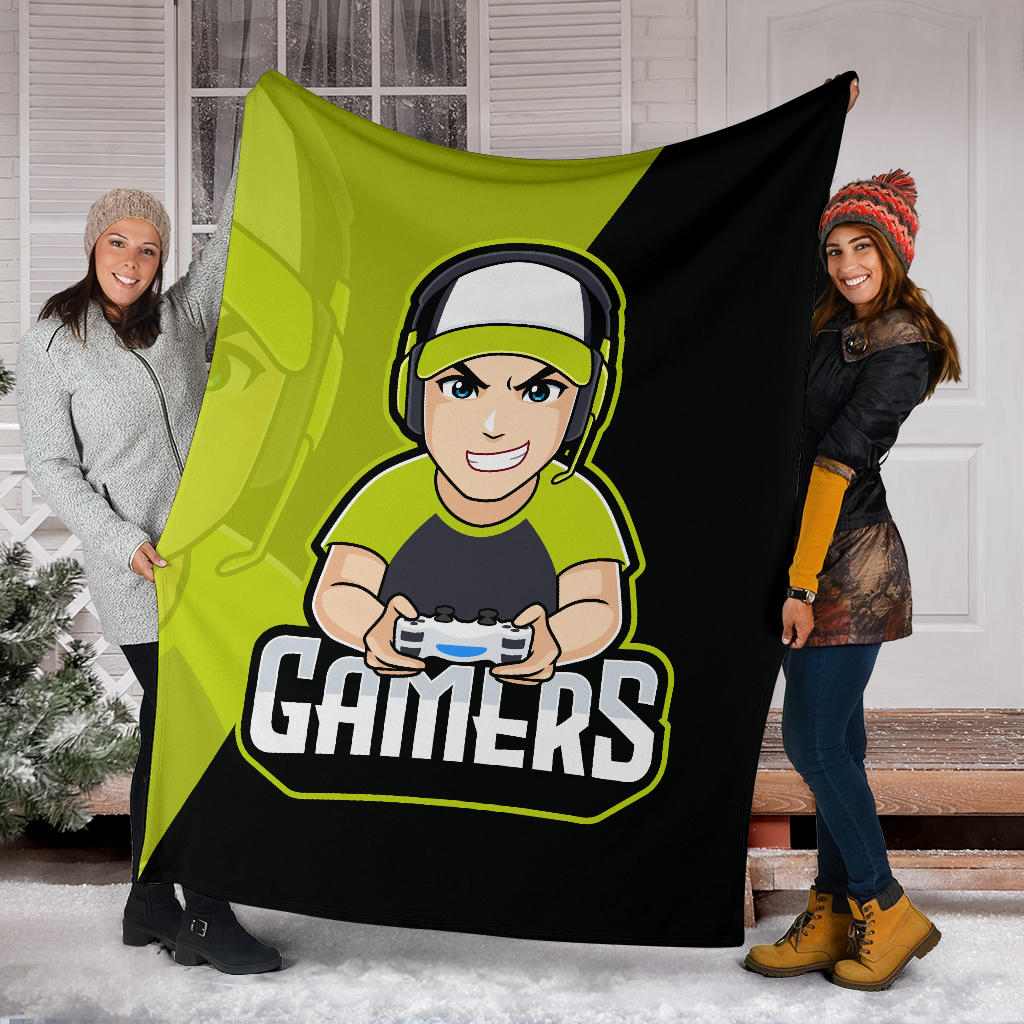 Gamer Male Green Blanket