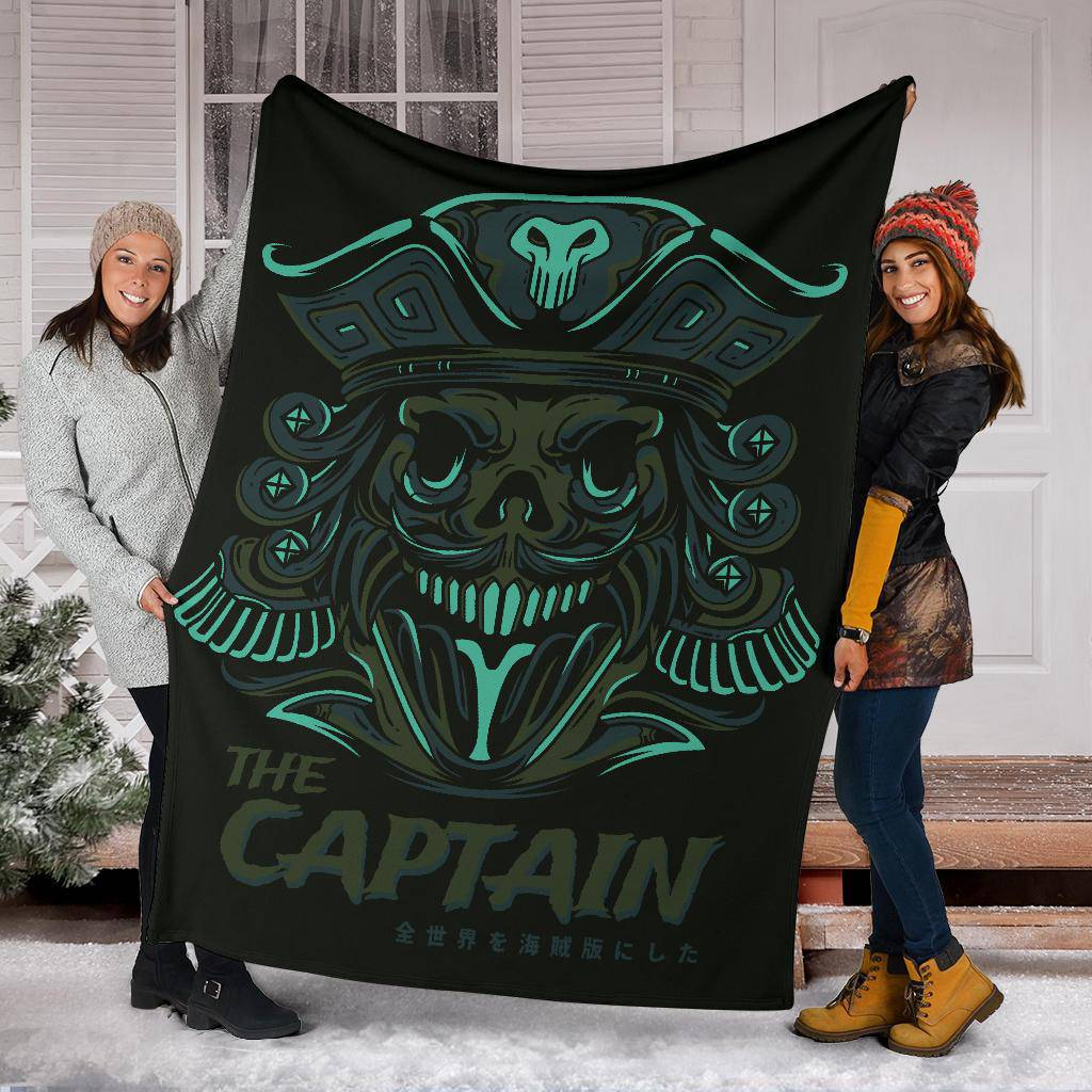 The Skull Captain Sailors Cartoon Premium Blanket - Top Content | POD Collection | Free Shipping