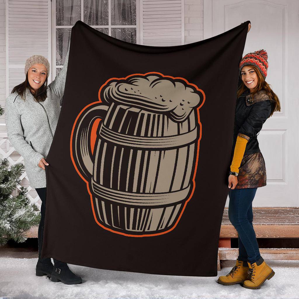 Beer Mug Vintage Cartoon Premium Blanket - Top Content | POD Collection | Free Shipping