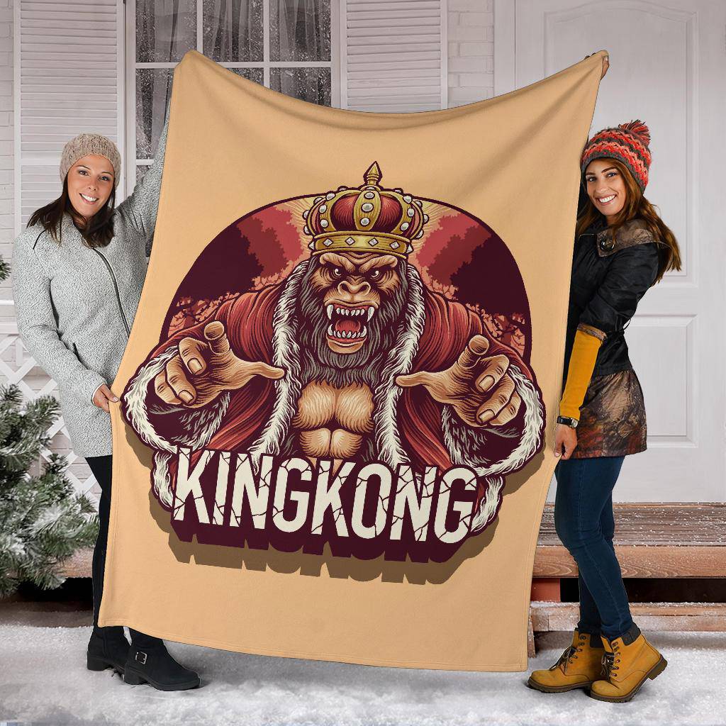 Angry King King Kong Gorilla Premium Blanket - Top Content | POD Collection | Free Shipping