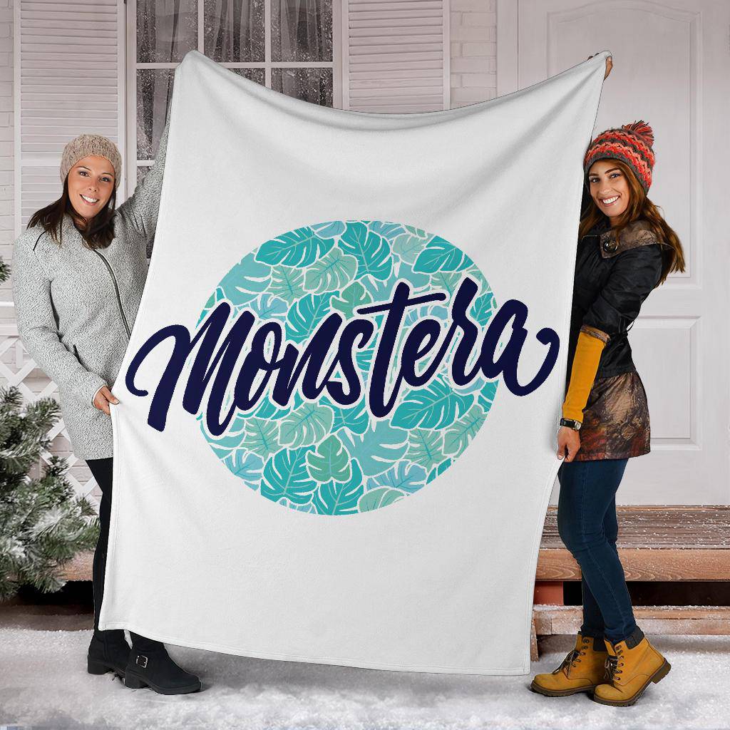 Monstera Plant Leaf Lover Premium Blanket - Top Content | POD Collection | Free Shipping