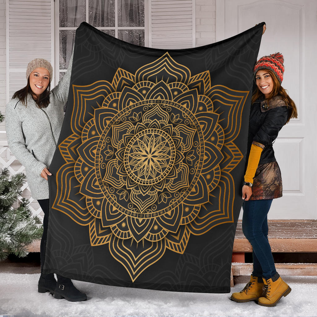 luxury gold mandala blanket - Top Content | POD Collection | Free Shipping