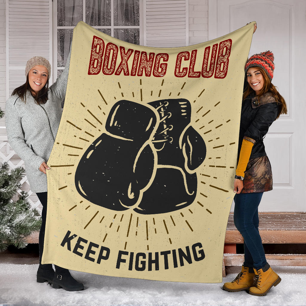 boxing club keep fighting blanket - Top Content | POD Collection | Free Shipping