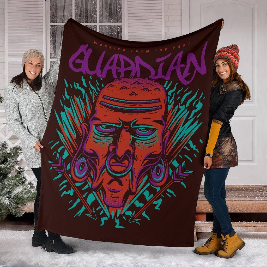 Guardian Warrior From The Past Cartoon Premium Blanket - Top Content | POD Collection | Free Shipping