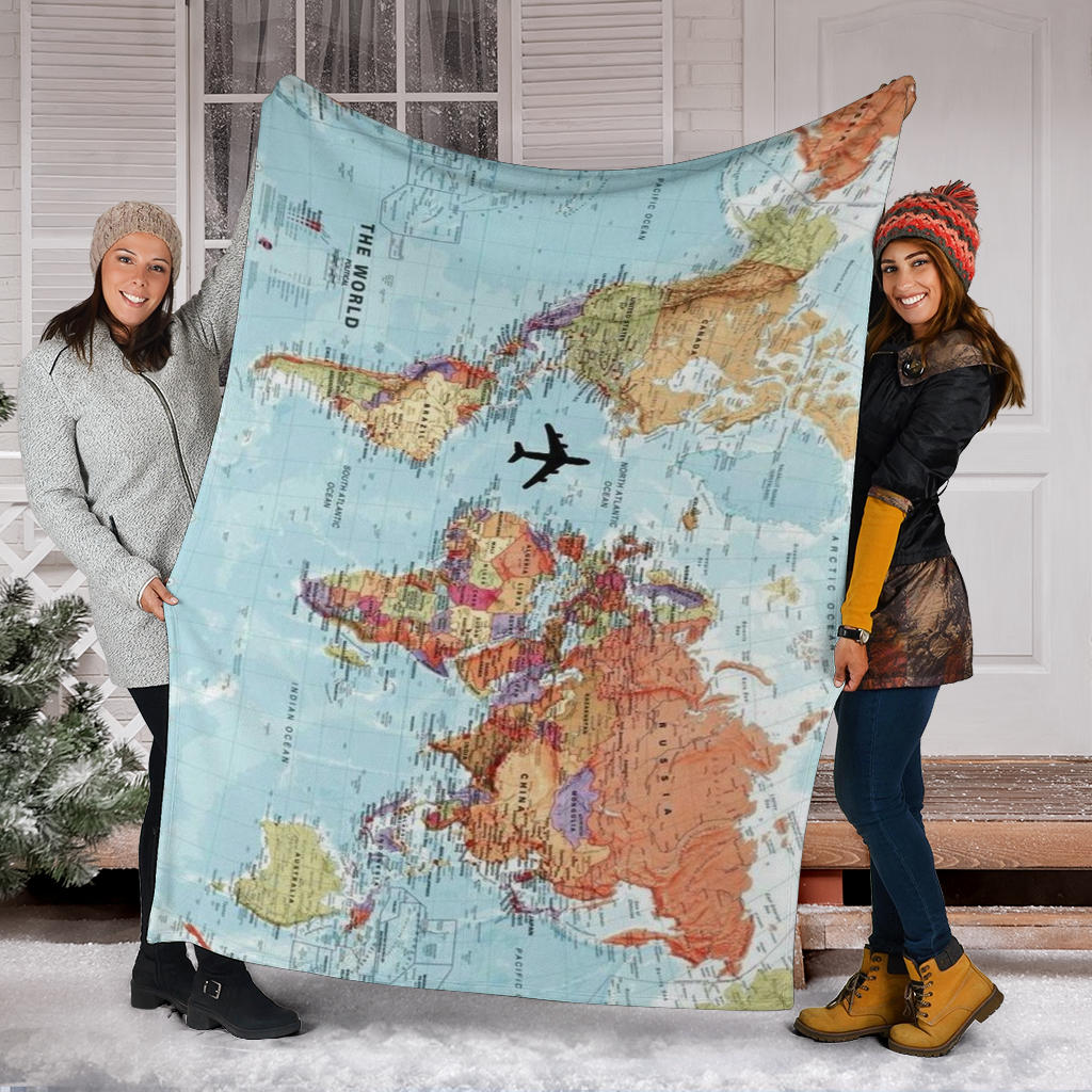 World Map Blanket