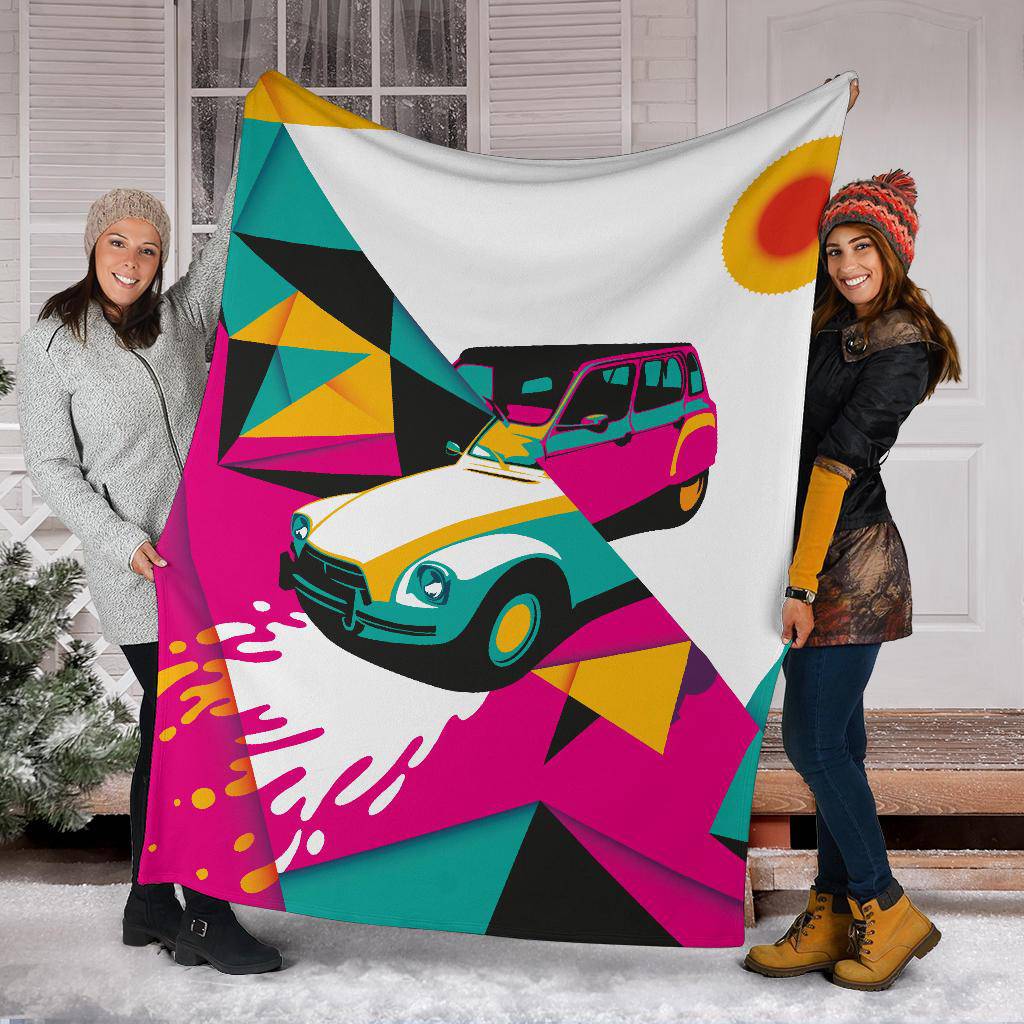 Abstract Art Colorful Car Premium Blanket - Top Content | POD Collection | Free Shipping