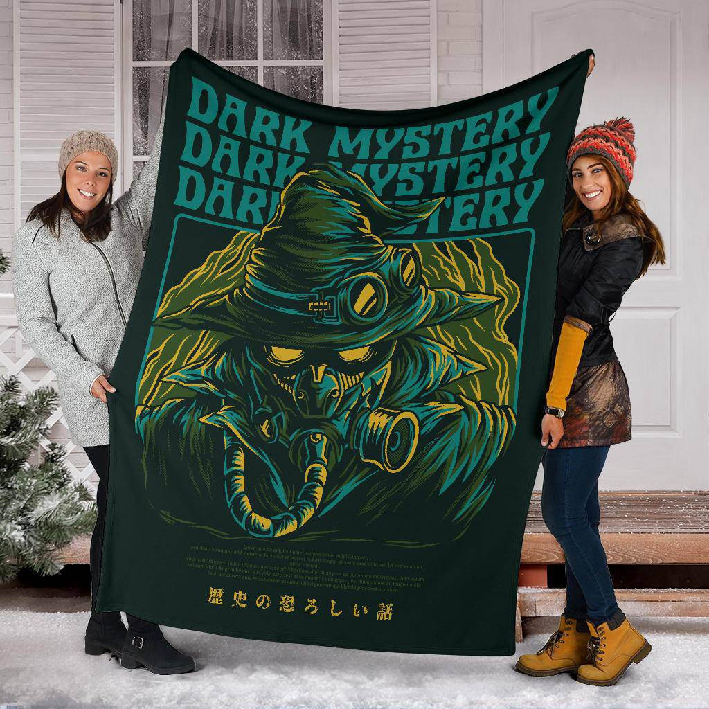 Dark Mystery Japanese Art Cartoon Premium Blanket - Top Content | POD Collection | Free Shipping