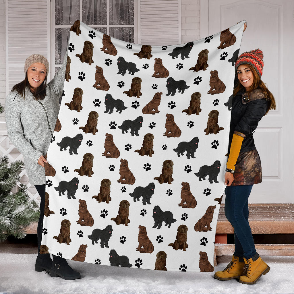 Newfoundland Paw Blanket