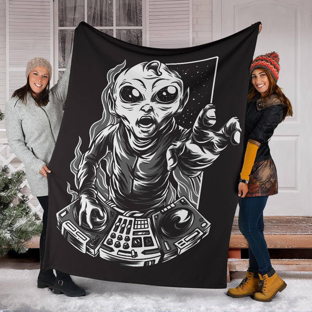 Dj Galaxy Music Cartoon Premium Blanket - Top Content | POD Collection | Free Shipping