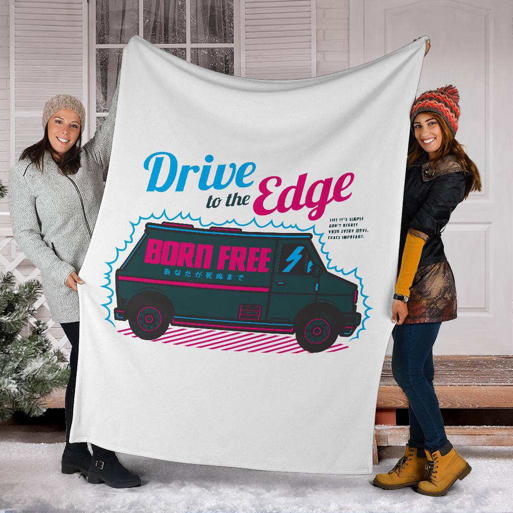 Born Free, Driver To The Edge, Freedom Van Premium Blanket - Top Content | POD Collection | Free Shipping