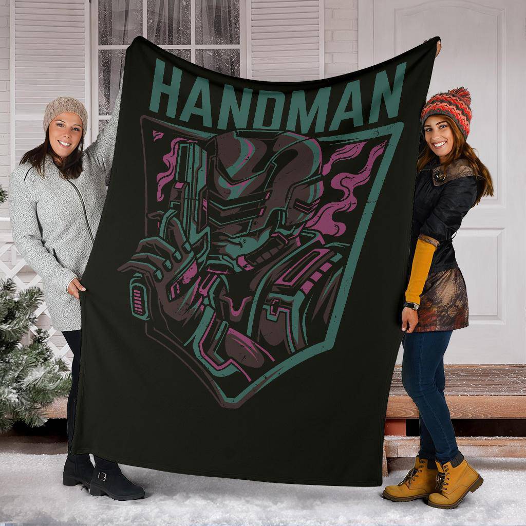 Handman Gunman Cartoon Premium Blanket - Top Content | POD Collection | Free Shipping