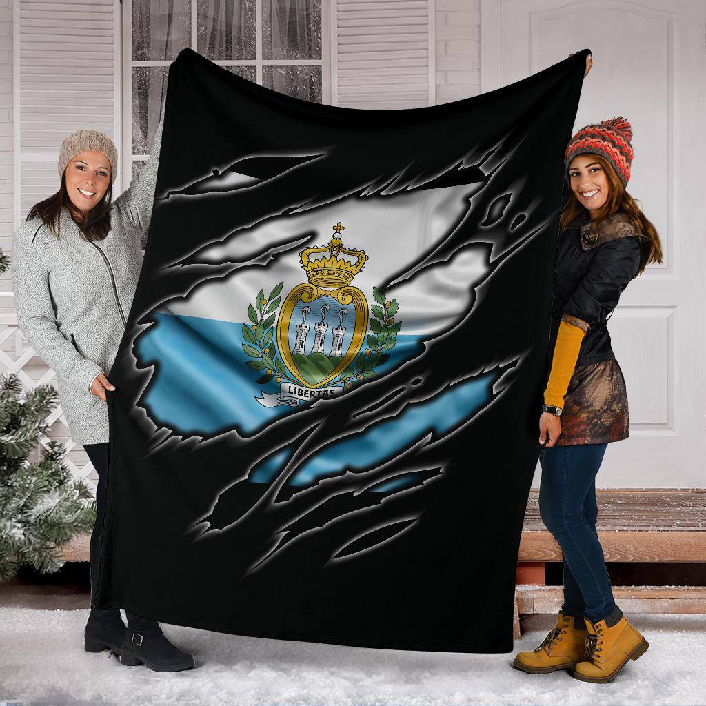 San Marino Flag Premium Blanket - Top Content | POD Collection | Free Shipping