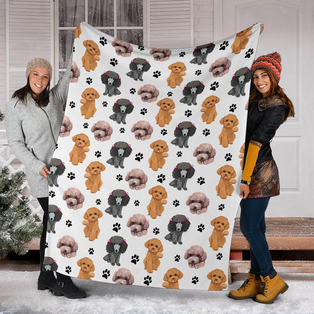 Poodle Paw Blanket