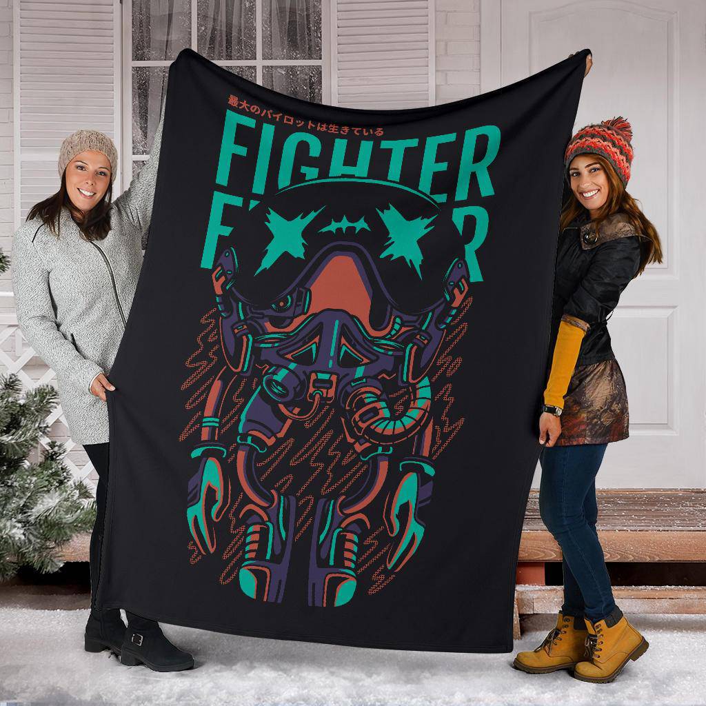 Fighter Character Japanese Art Cartoon Premium Blanket - Top Content | POD Collection | Free Shipping