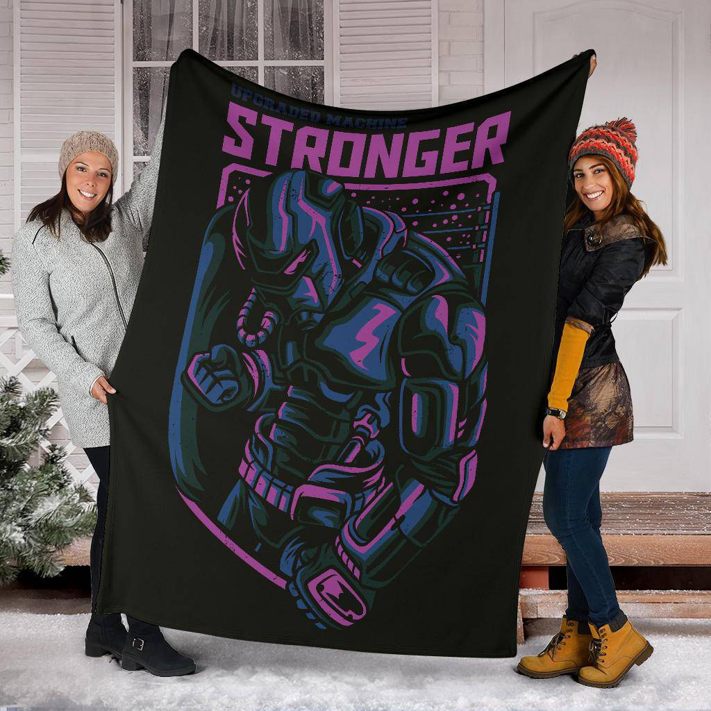 Stronger Robot Japanese Art Premium Blanket - Top Content | POD Collection | Free Shipping