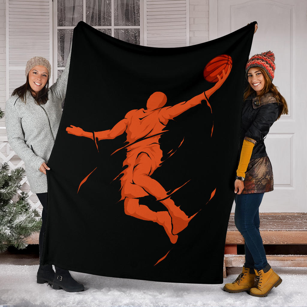 slam dunk jump splash basketball player blanket - Top Content | POD Collection | Free Shipping