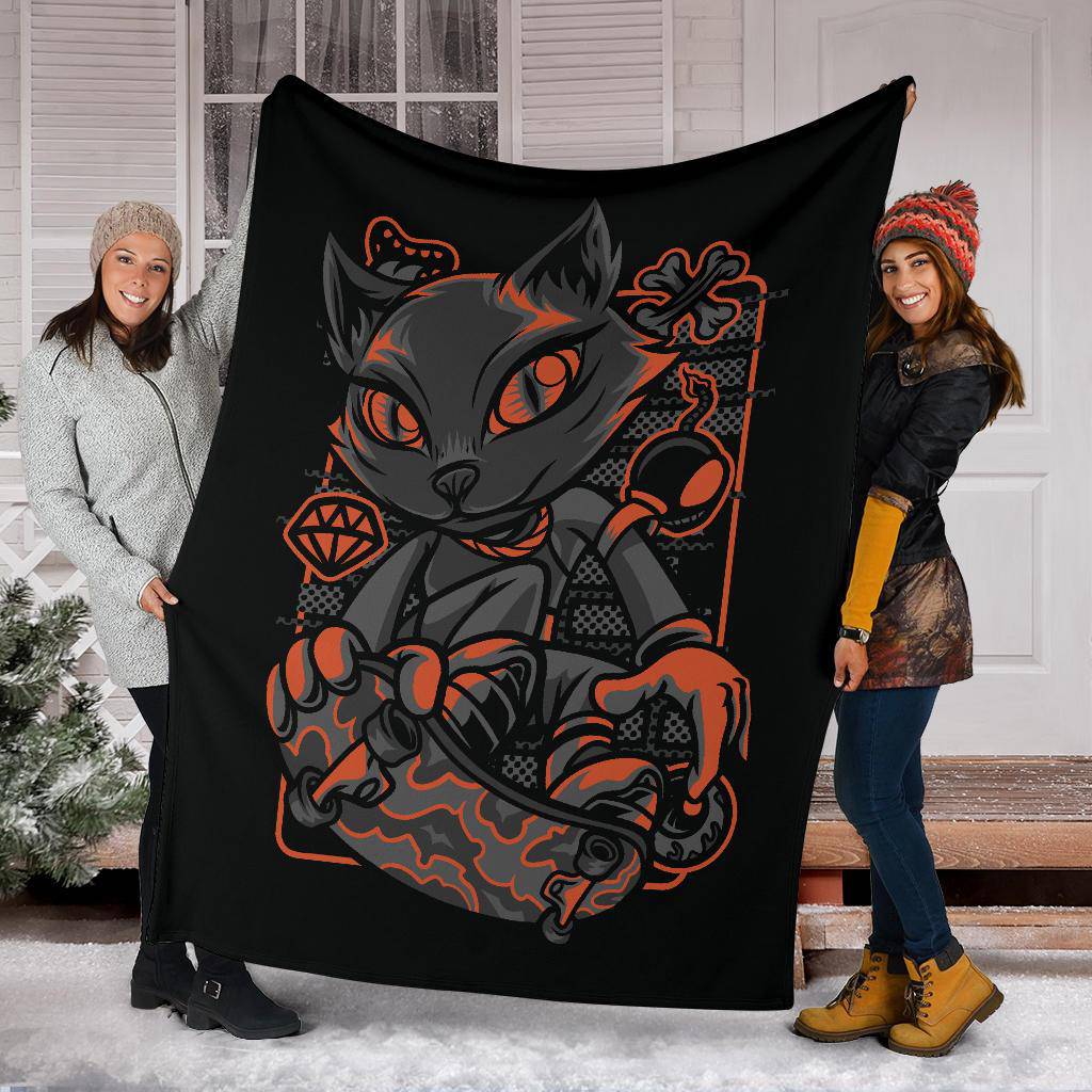 Scene Style Cat Breeds Art Premium Blanket - Top Content | POD Collection | Free Shipping