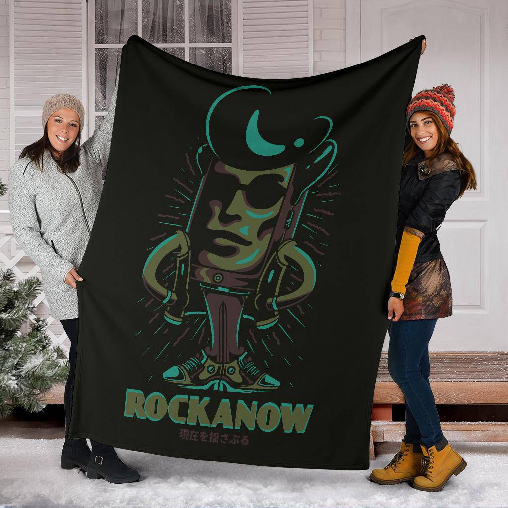 Premium Blanket Elvi Retro Rock a now Cartoon - Top Content | POD Collection | Free Shipping